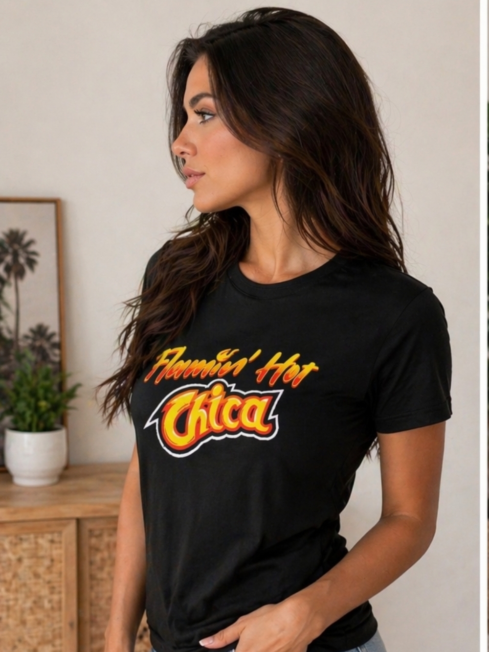 Flamin' Hot Chica women's top - Picture 3 of 6